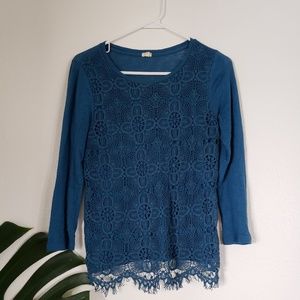 J crew lace top